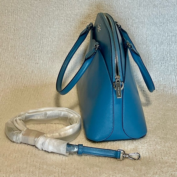 KATE SPADE Never Used! No tags on bag. Beautiful blue with silver hardware. - Picture 3 of 8